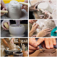 Herramientas de cerámica, 44 piezas de arcilla de cerámica juego de herramientas de esculpir con funda de plástico, para principiantes y manualidades de arte profesional, por Augernis - Arteztik
