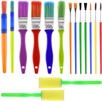KUUQA Juego de 23 piezas de pintura para niños, mini paneles de lienzo de 3.9 x 3.9 in, pinceles de pintura y delantales de arte para pintar, suministros de arte listos para pintar, regalos de cumpleaños para niños, premios - Arteztik

