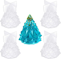 Molde de resina epoxi para árbol de Navidad en 3D, 4 piezas, hecho a mano, para manualidades, joyas, soporte de luz, herramientas para hacer jabón, loción para decoración - Arteztik
