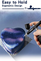 Anesty Kit de aerógrafo automático inalámbrico, kit de aerógrafo portátil con compresor para maquillaje, decoración de tartas, barbería, modelo de pintura, pintura de uñas - Arteztik
