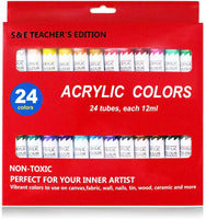 S & E TEACHER'S EDITION Pintura acrílica 24 colores - Arteztik

