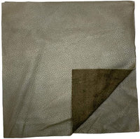 Cuero de vaca de grano natural: piezas de cuero precortadas de 12 x 12 pulgadas (blanco apagado) - Arteztik
