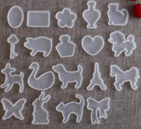 19 piezas de moldes de resina de animales surtidos, bandejas de silicona, juego de mariposa, caballo, gato, caballo, joyería de fundición para manualidades - Arteztik
