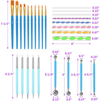 Mandala Dotting Tools, Shynek 41 piezas Mandala Rock Kit de herramientas de pintura con Mandala plantilla para pintar rocas, pintura Mandalas y dibujo - Arteztik
