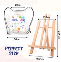 Blot - Juego de pintura acrílica para niños con 28 pinceles y paleta de pintura de caballete de mesa, suministros de pintura para niños - Arteztik

