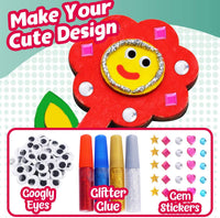 GoodyKing suministros para manualidades y artes para niños – Kit de pintura de creatividad para decorar tu propio imán de madera para niños de 3 4 5 6 años de edad, bricolaje, regalo de cumpleaños, actividad familiar, proyecto de cumpleaños, regalo de cum - Arteztik
