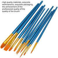 Juego de 5 cuchillos de paleta con 10 pinceles de pintura, FineGood acero inoxidable espátula pintura al óleo metal cuchillo mango de madera y cepillo de pelo de nailon para artistas principiantes - Arteztik
