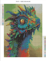 MXJSUA DIY 5D pintura de diamantes cuadrados completos de diamantes de imitación cuadro arte arte para decoración de pared del hogar 12 x 16 pulgadas dragón - Arteztik
