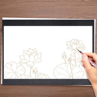 100 hojas de papel de transferencia de carbono para bricolaje de madera, papel de trabajo, lienzo y otras superficies de arte, papel de transferencia de grafito y 5 piezas de bolígrafo para repujado negro (8.3 x 11.7 pulgadas) - Arteztik
