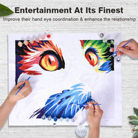 Kit de pintura Colorwork al óleo, 16 pulgadas de ancho x 20 pulgadas de largo, pintura para dibujar con pinceles, pigmento acrílico, flor en ventana - Arteztik
