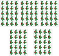 Amosfun - 5 hojas de pegatinas decorativas para Navidad, color verde y rojo - Arteztik
