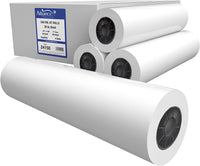 Alliance CAD rollos de papel, 24" x 150', 96 brillante, 20 lb – 4 rollos por caja – rollos de tinta Jet Bond con núcleo de 2" - Arteztik
