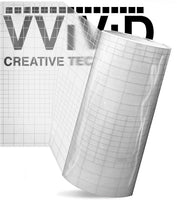 Alto Brillo Transferencia de vinilo transparente rollo de papel autoadhesiva W/Red respaldo 6" X 5 ft 3 mil - Arteztik
