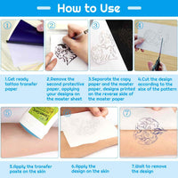 Cridoz - Papel de transferencia de tatuajes, 20 hojas, para tatuajes, tamaño A4 - Arteztik
