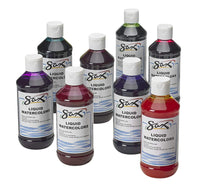 Sax 1567858 - Pintura líquida para acuarelas (lavable, 1/2 pinta, 8 unidades), varios colores - Arteztik

