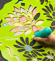 chalkscapes Mandalas, jardín flores y mariposas - Arteztik
