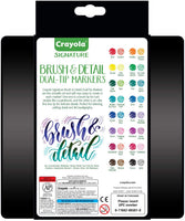 Set de caligrafía con rotuladores de doble punta de Crayola, con punta fina y punta gruesa - Arteztik
