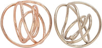 Deco 79 54739 metal alambre Bill Escultura (2 Assorted), 8" W - Arteztik
