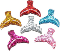 Arricraft - 10 cabujones de cola de ballena de resina con polvo de purpurina, parte trasera plana para manualidades, álbumes de recortes, decoración, fabricación de joyas - Arteztik
