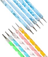 Juego de 10 herramientas de dibujo para arte de uñas, juego para esculpir pinturas de rocas, herramientas de dibujo para pintar rotuladores, herramientas de arte de uñas, herramientas de modelado - Arteztik
