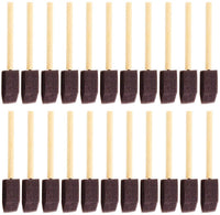 YG_Oline - Juego de 48 pinceles de pintura con mango de madera para niños, color negro - Arteztik

