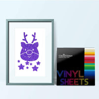 TECKWRAP - Hojas adhesivas de vinilo brillante para cortador de manualidades, 12.0 x 12.0 in, 10 hojas por paquete - Arteztik
