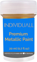 Juego de pinturas acrílicas metálicas Premium por individuall, 8 pinturas metálicas de grado profesional, suministros de arte fabricados en Alemania, juego de pintura acrílica con efecto metálico, pintura sobre lienzo y cualquier superficie - Arteztik
