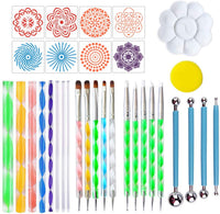 PASISIBICK 10 piezas de cartón redondo negro mandala papel kraft DIY cartones para artista pintor - Arteztik
