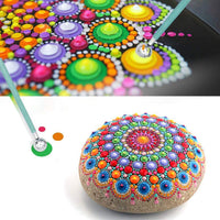 Mandala Dotting Tools – 30 herramientas de pintura para uñas con plantilla de mandala, kit de plantilla, lápiz capacitivo, pintura de lienzo, rocas, manualidades, suministros artísticos, bolsa de almacenamiento gratuita - Arteztik
