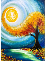 Kit de pintura de diamante 5D para adultos y niños, broca completa, redonda, con diamantes de imitación, arte abstracto, pintura al óleo, perfecto para decoración de la pared del hogar, regalo (12 x 16 pulgadas) - Arteztik
