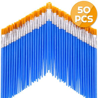 Anezus Juego de pinceles de pintura acrílica, 100 unidades, pinceles de acuarela pequeños, pinceles de nailon, pinceles para artistas de cabello para acuarela de aceite acrílico, pintura de uñas, arte de uñas, detalles en miniatura - Arteztik
