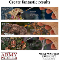 Pinceles Wargamer: el juego de brochas de The Army Painter para pintar miniaturas más buscado. Pinceles de calidad hechos a mano en Europa, 3 pinceles - Arteztik

