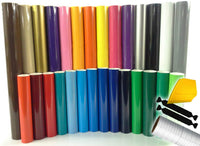 Juego Oracal 651 multicolor de vinilo para principiantes para Cricut, Silhouette y Cameo; incluye juego de herramientas de instalación 9.84 pies - Arteztik
