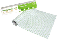 Acerich - Cinta de transferencia transparente para vinilo de 98.4 x 29.5 ft con rollo de papel de transferencia de rejilla verde, vinilo adhesivo para letreros, adhesivos de pared, puertas, ventanas (verde) - Arteztik
