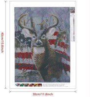 Kit de pintura de diamante 5D por números, con diamantes de imitación, para manualidades, decoración de pared del hogar, 11.8 x 15.7 in - Arteztik
