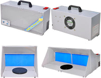 AW Kit portátil de pintura para aerógrafo con manguera de extensión de mesa giratoria potente ventilador para piezas de juguete modelo - Arteztik
