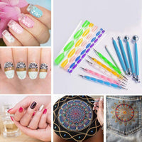 25 Pieces Mandala Dotting Tools, JUNHCZOY Professional Mandala Supplies Tools Kits Include 4 Mandala Stencil, Dotting Pens and Mandala Stencils for Painting Rocks, Doting Nails, Drawing and Drafting - Arteztik
