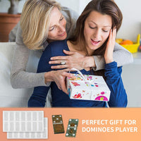Juego de 2 moldes Dominos para resina de resina, molde de dominó de resina de silicona, doble 6 Dominó juego de moldes de silicona para resina epoxi – 28 cavidades con molde de resina de puntos, herramientas personalizadas Domino DIY - Arteztik
