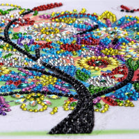 Kits de arte de diamante en forma especial para decoración de pared con bordado de diamante, para pared (11.8 x 11.8 in) (árbol de verano) - Arteztik
