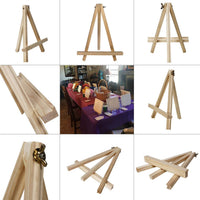 Cettkowns - Trípode de madera de pino natural, portátil, de 9.1 in de alto, para pintar fotos, trípode, soporte para artista, caballete de marco en A - Arteztik
