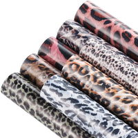 Sntieecr - 8 hojas de vinilo con estampado de leopardo, 12.0 x 10.0 in, para manualidades - Arteztik
