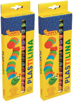 Jovi Plastilina Arcilla de modelado reutilizable y no secado; 5 oz, Rollos de 15 colores, perfecto para proyectos de arte y manualidades - Arteztik
