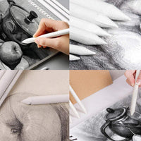 Herramientas de dibujo de bocetos, 15 piezas de mezcla de tachuelas y tortillion papel Art Blenders con papel de lija sacapuntas puntero para estudiante artista carbón boceto herramientas de dibujo - Arteztik
