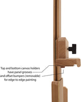 Creative Mark Carolina Studio Easel – Hecho a mano Madera H-Frame Artista profesional caballete - Arteztik

