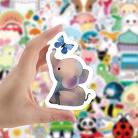 JHGCVX 150 pegatinas de animales lindos para adolescentes, niñas, pegatinas impermeables de moda, para botella de agua, portátil, teléfono, estuche de viaje - Arteztik
