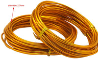Vincilee 2 rollos de alambre de aluminio para manualidades, alambre de metal flexible para hacer joyas y manualidades (0.098 in de diámetro) - Arteztik
