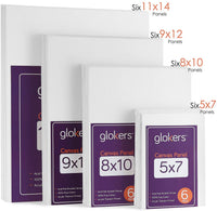 Kit de pintura de paneles de lona Glokers, incluye paleta de pintura, pinceles de esponja, lienzos, pinceles y rueda de mezcla, lienzo de pintura sin deformaciones, ideal para acrílico, óleo y acuarela - Arteztik
