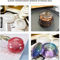 Molde de resina de tarro pequeño con tapa de silicona epoxi molde de fundición para botella pequeña DIY Mini joyería contenedor caja de almacenamiento - Arteztik
