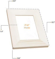 Madera maciza de bricolaje Unfinished Picture Frame 4 x 6 inches ideal para Kid 's Proyectos de Arte Craft – Conjunto de 10 - Arteztik
