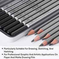 Mr. Pen - lápices de dibujo para dibujo, 14 unidades, lápices de dibujo, lápices de dibujo, lápices de grafito, lápices de grafito para dibujo, lápices de arte para dibujar y sombrear, lápices de sombra para bocetos - Arteztik
